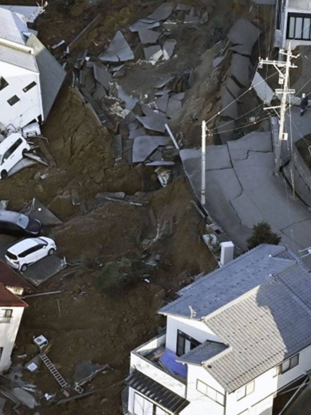 A powerful earthquake shakes Japan on New Year's Day