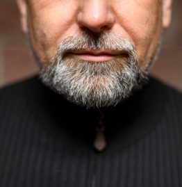 White Hair in Beard