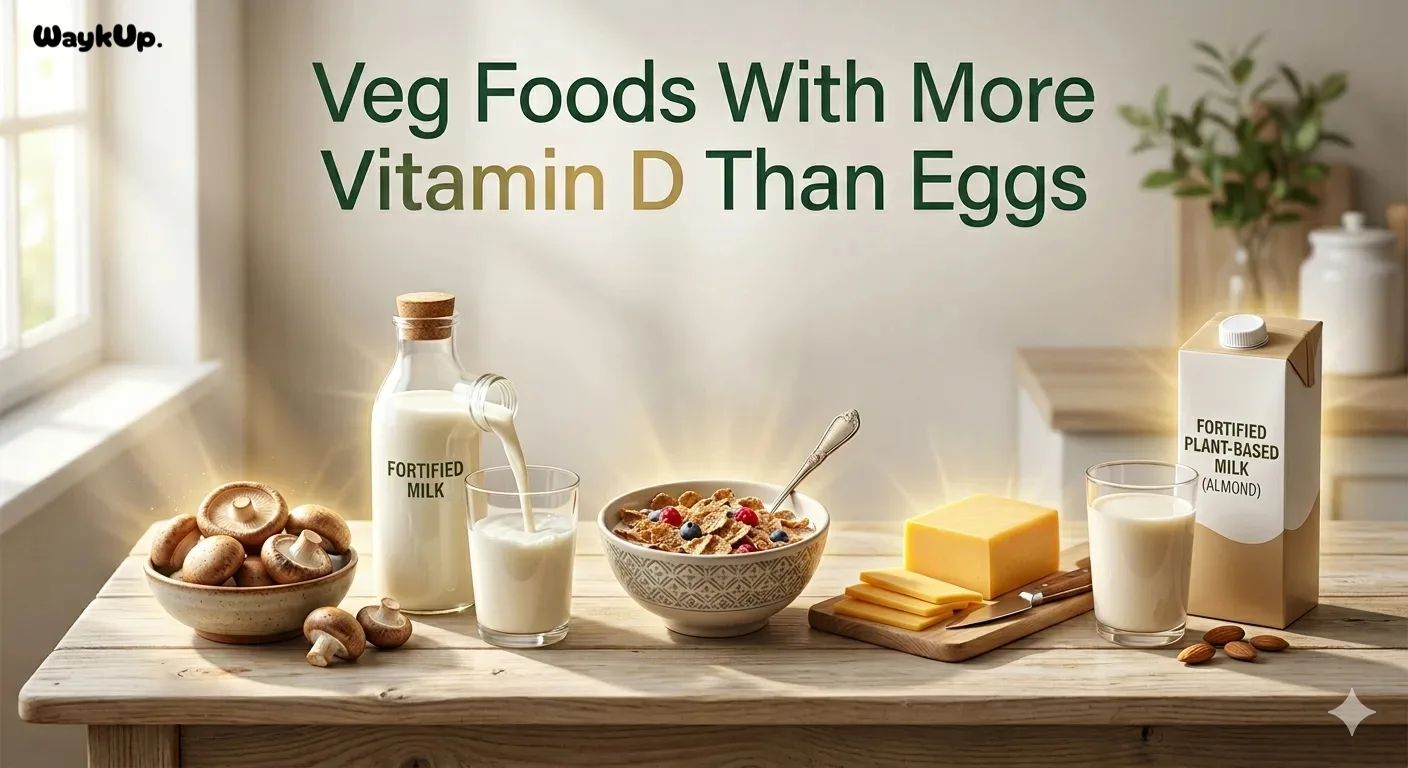 Veg Foods With More Vitamin D Than Eggs
