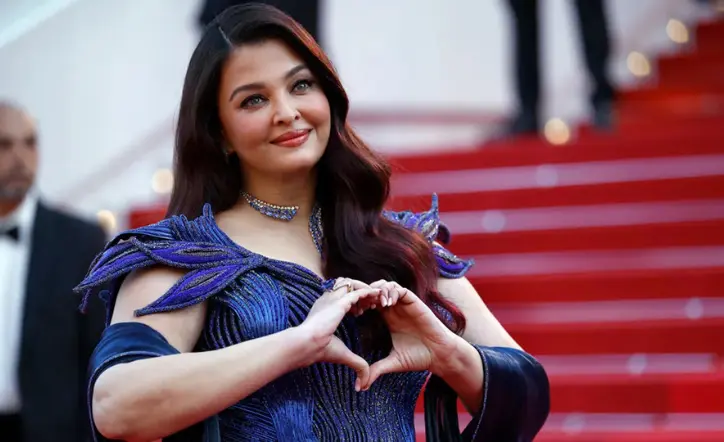 Aishwarya Rai Bachchan Cannes 2026 Blue Crystal Gown